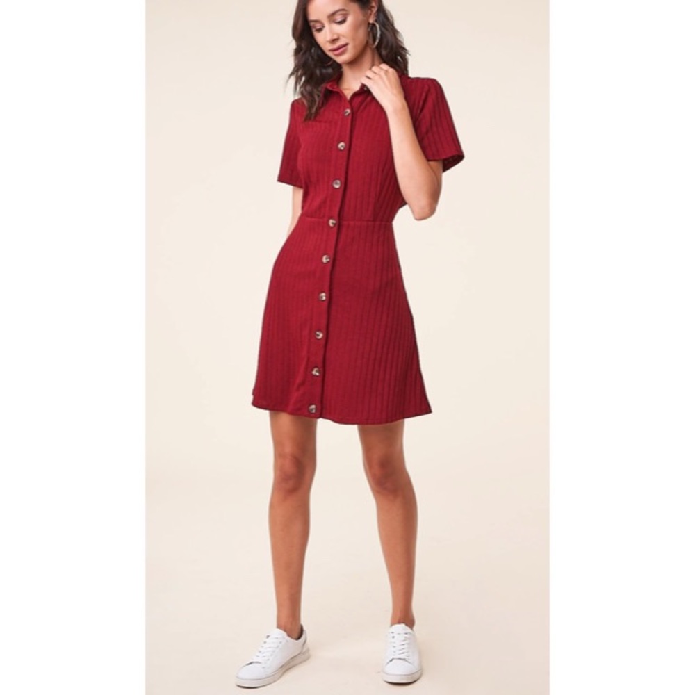 Oxford Button Up Dress